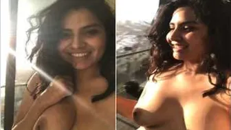 Sexy Nri GF Flashing Her Tits During Video Chat