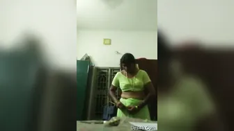Tamil Bhabhi Getting Caught Changing Clothes On Hidden Camera