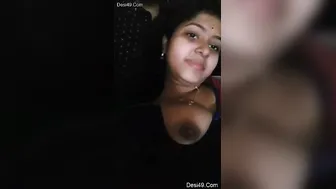 Boyfriend Capturing His GF's Perfect Tits Up Close