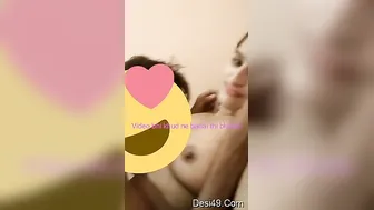 GF Recording While Her Lover Sucks Her Tits In Selfie Mode