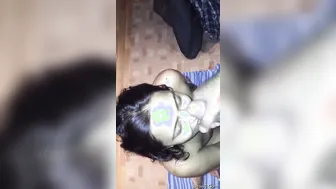 Cute GF Taking Her Boyfriends Load All Over Her Pretty Face