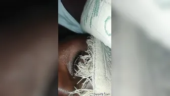 Village Wife On Her Knees Sucking Her Husband Off Desperately