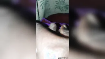 Village Wife On Her Knees Sucking Her Husband Off Desperately