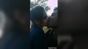 Desi Lovers Recording Themselves Kissing And Getting Naughty At Home