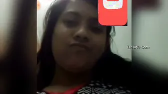 Busty Babe Showing Off Her Huge Tits On Video Call Session