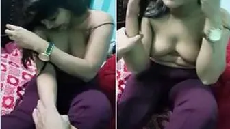 Sexy GF Getting Her Boobs Filmed By Her Boyfriend Today