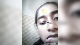 Cute GF Playing With Her Boobs Teasing On Camera Nude