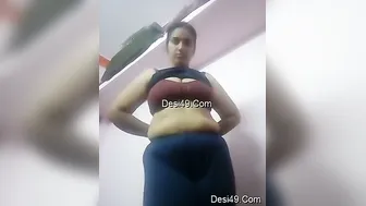 Hot Telugu GF Naked Filming Herself For Her Boyfriend