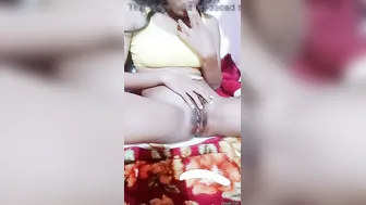 Naughty GF Pleasuring Herself With Banana In Bedroom