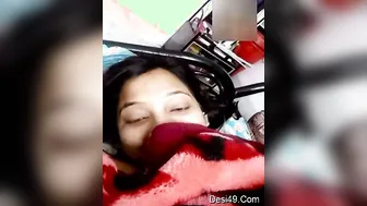 Busty Babe Teasing With Her Incredible Big Natural Boobs For Me