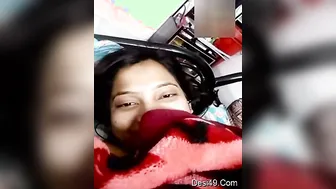 Busty Babe Teasing With Her Incredible Big Natural Boobs For Me