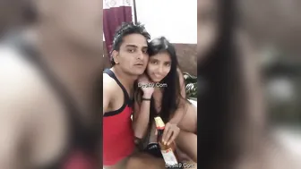 My GF Getting Tipsy And Naughty Drinking With Me At Home