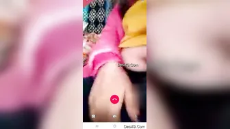 Cheating Wife Showing Her Tight Pussy To Lover On Late Night Call