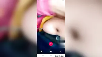 Cheating Wife Showing Her Tight Pussy To Lover On Late Night Call