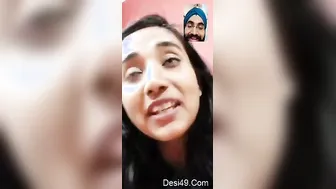 My Girl Teasing Me Showing Off Her Perky Tits While I Was Working