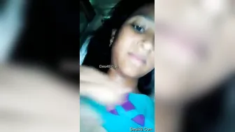 Village GF Exposing Her Natural Tits On Camera Shyly