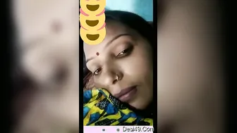 Village Wife Flashing Her Big Tits On Video Call For Lover