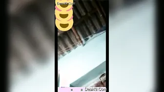 Village Wife Flashing Her Big Tits On Video Call For Lover