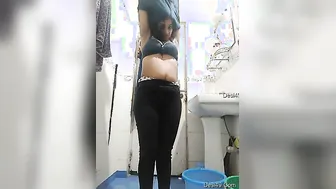 Horny Bhabhi Stripping Naked Revealing Wet Pussy For Her Lover