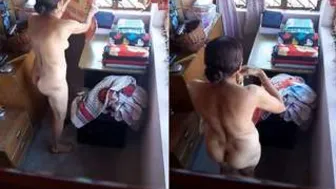 Married Bhabhi Changing Clothes Caught On Hidden Camera At Home