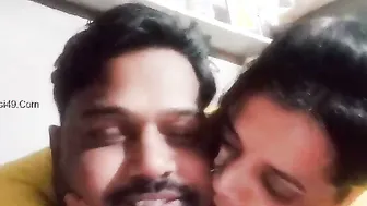 Married Couple Getting Intimate In Bedroom After Kids Sleep