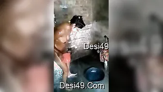 Married Bhabhi Bathing Caught On Camera By Her Horny Husband