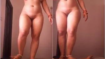 Desi Married Wife Showing Off Her Sexy Curves In Tight Dress