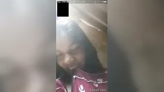 Telugu Babe Flashing Her Tits During Naughty Video Call
