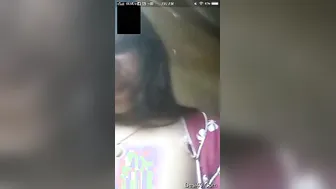 Telugu Babe Flashing Her Tits During Naughty Video Call