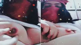 Indian Girl Teasing With Her Natural Boobs On Camera Today