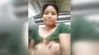 Married Woman Flashing Her Boobs And Dripping Pussy At Home