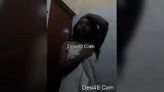 Cute Desi GF Playing With Her Soft Boobs And Nipples