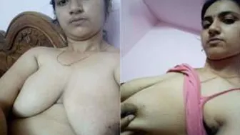 Telugu GF Undressing And Showing Her Tits And Pussy Close