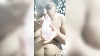 Naughty Desi Girl Playing With Condom Before Getting Fucked Hard