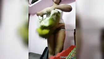 Telugu GF Changing Clothes Caught Naked On Hidden Camera