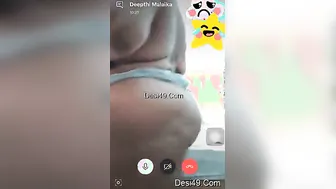 Married Aunty Teasing Her Lover During Naughty Video Call Session