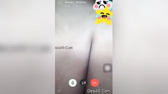 Married Aunty Teasing Her Lover During Naughty Video Call Session