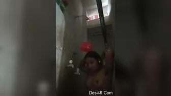 Village Wife Bathing Naked Recording Herself To Earn Money