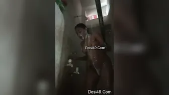 Village Wife Bathing Naked Recording Herself To Earn Money