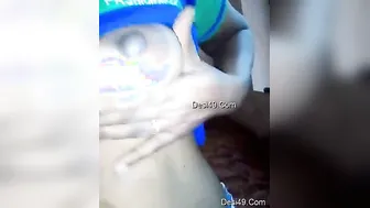 Bhabhi Teasing Hubby Squeezing And Fondling Her Soft Boobs