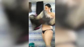 Wife Bathing Naked While Hubby Secretly Records Everything
