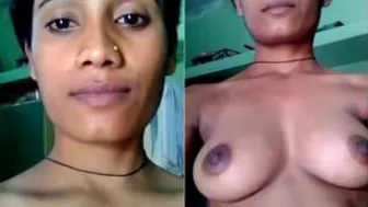 Desi GF Flashing Her Perky Boobs And Dripping Pussy