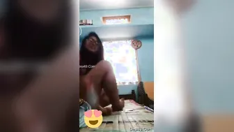 Horny Indian Babe Showing Off Her Pussy During Video Call Here