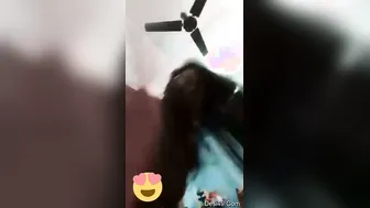 Horny Indian Babe Showing Off Her Pussy During Video Call Here