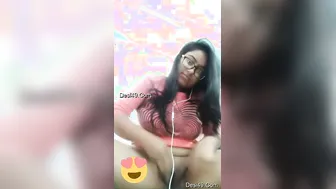 Horny Indian Babe Showing Off Her Pussy During Video Call Here