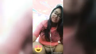 Horny Indian Babe Showing Off Her Pussy During Video Call Here