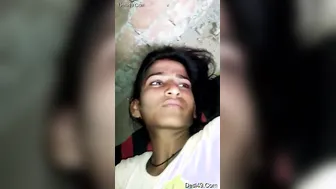 Village Lover Filming His GF Getting Soaking Wet For Him