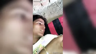 Village Lover Filming His GF Getting Soaking Wet For Him