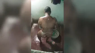 Telugu Wife Caught Naked Bathing On Hidden Camera In Bathroom