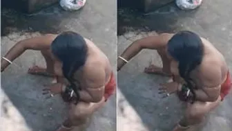 Desi Married Woman Bathing Secretly Filmed Without Her Knowing
